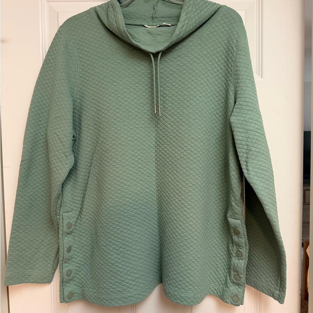 L.L. Bean Women's SoftLight Quilted Top, Funnelneck Pullover
